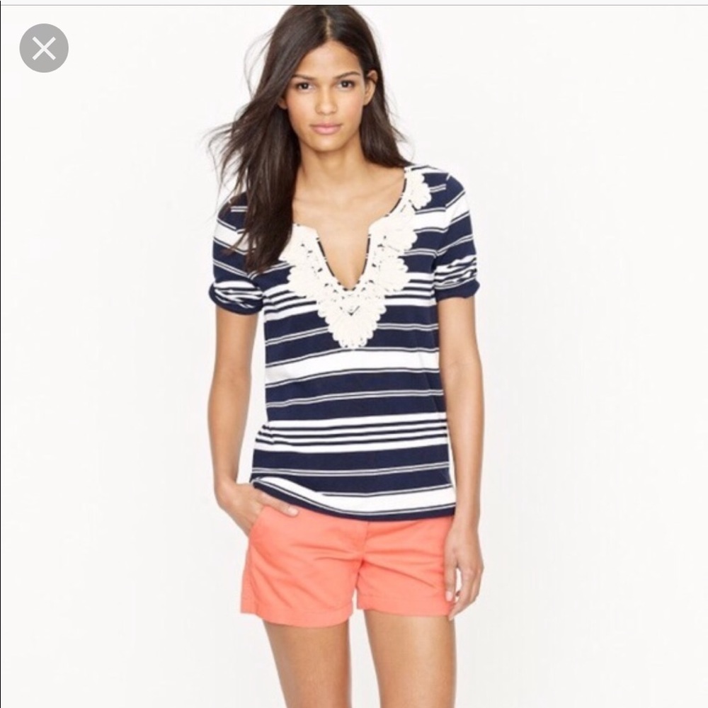 J.Crew Rope Detailing Short Sleeve Shirt
